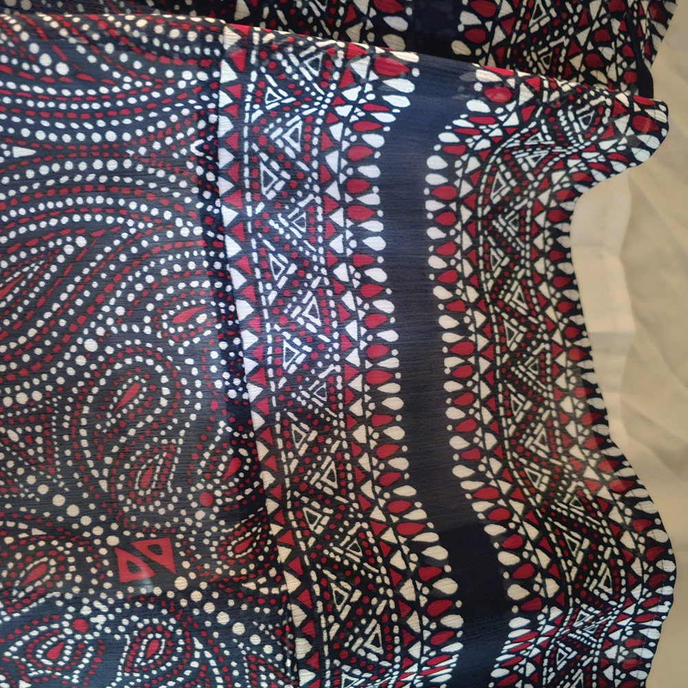 Paisley Patterned Open Front Cardigan - Picture 2 of 8